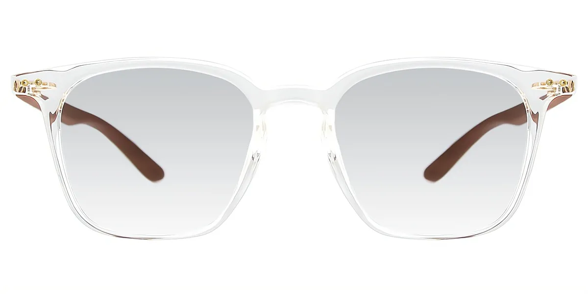 Clear Oval Simple Oversized TR90 Eyeglasses