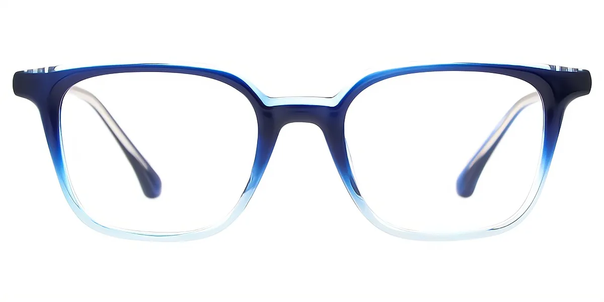Blue Rectangle Chic TR90 Eyeglasses