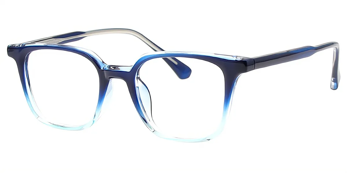 Blue Rectangle Chic TR90 Eyeglasses