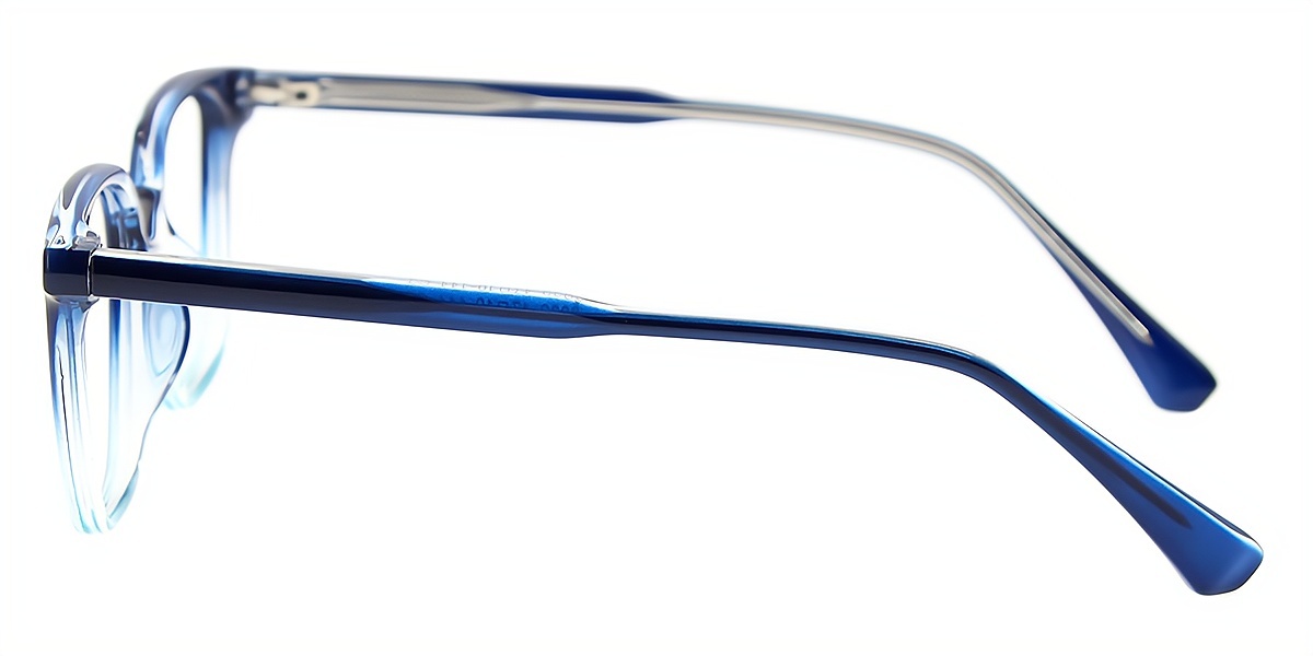 Blue Rectangle Chic TR90 Eyeglasses
