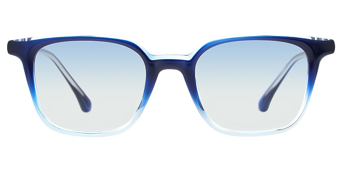 Blue Rectangle Chic TR90 Eyeglasses