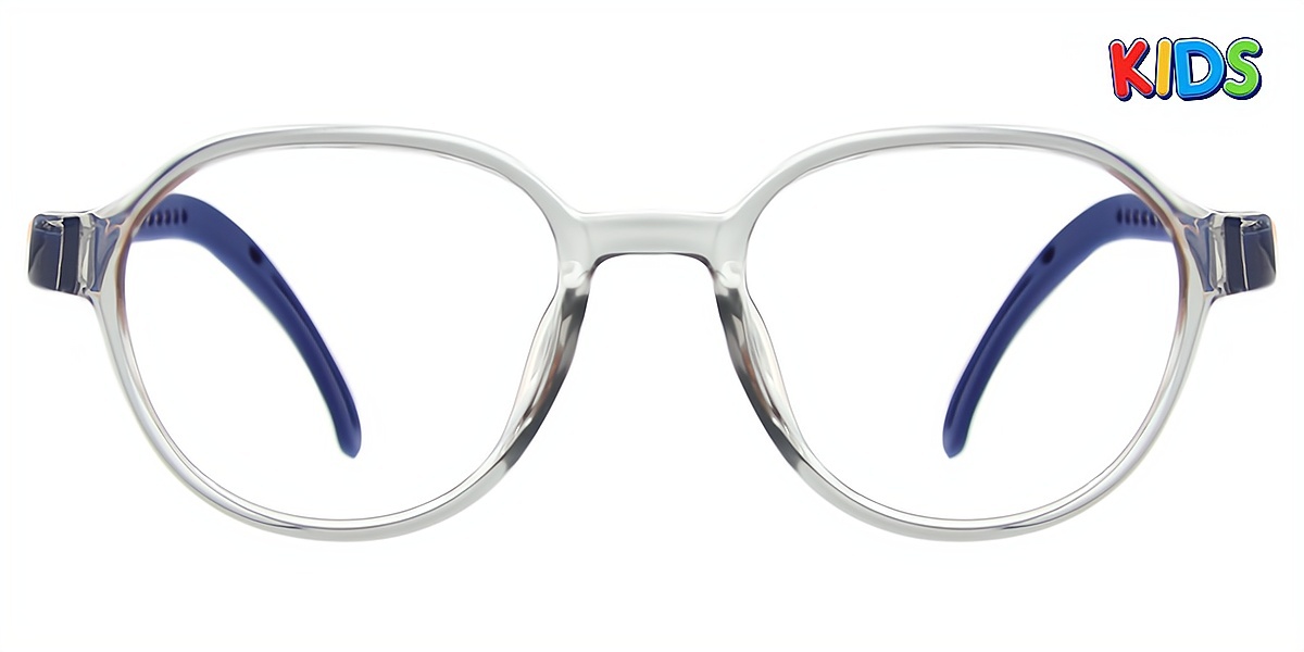 Gray Oval Simple TR90 Eyeglasses