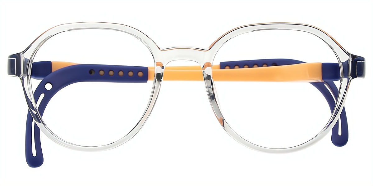 Gray Oval Simple TR90 Eyeglasses