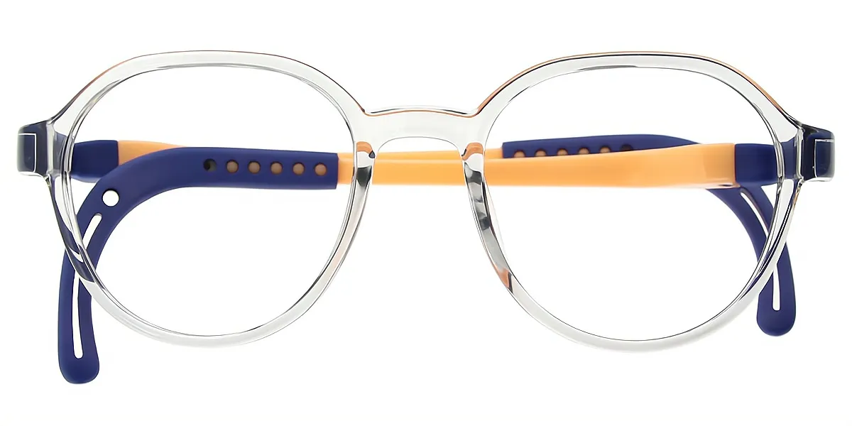 Gray Oval Simple TR90 Eyeglasses