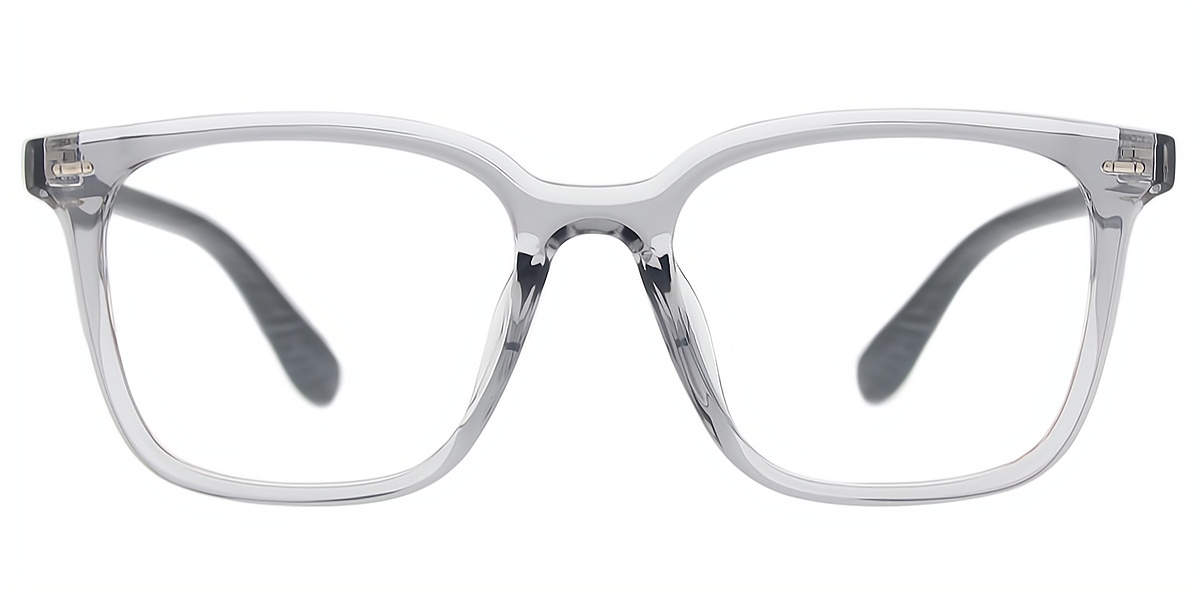 Gray Rectangle Classic TR90 Eyeglasses