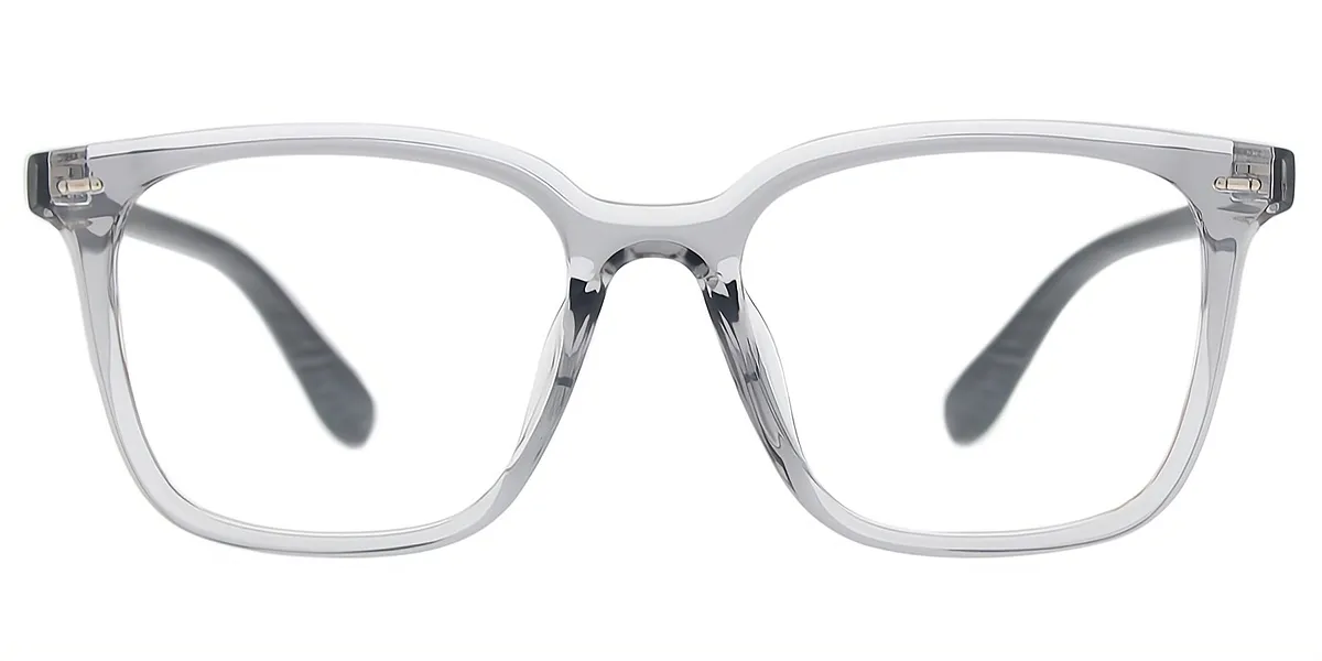 Gray Rectangle Classic TR90 Eyeglasses