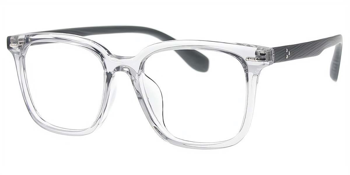 Gray Rectangle Classic TR90 Eyeglasses