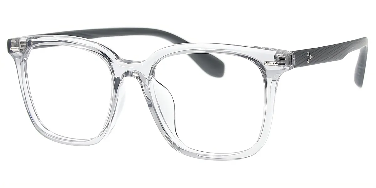 Gray Rectangle Classic TR90 Eyeglasses