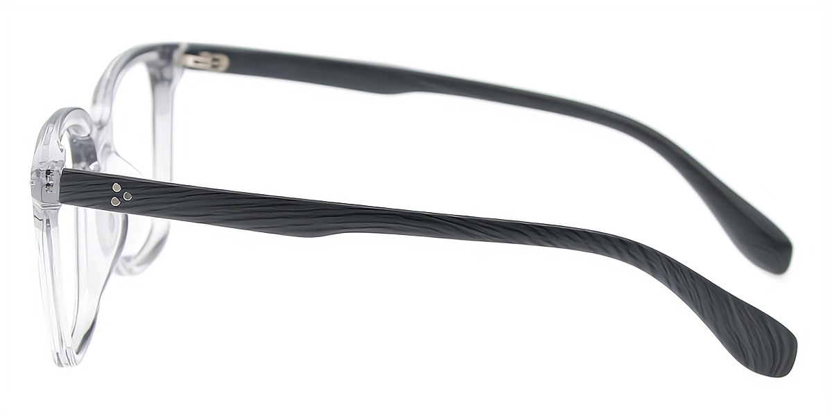Gray Rectangle Classic TR90 Eyeglasses