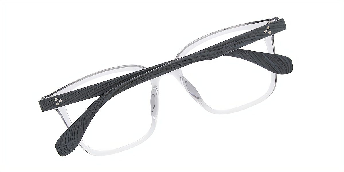 Gray Rectangle Classic TR90 Eyeglasses