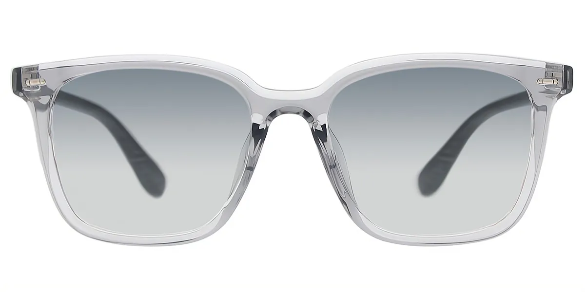 Gray Rectangle Classic TR90 Eyeglasses