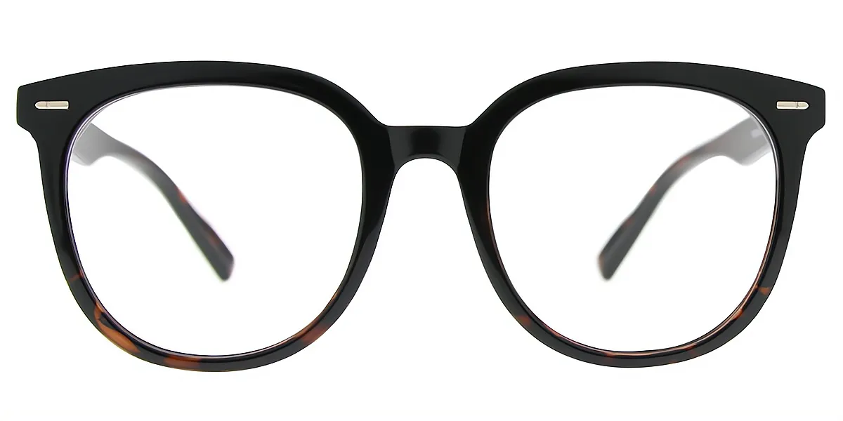 Black Oval Oversized TR90 Eyeglasses