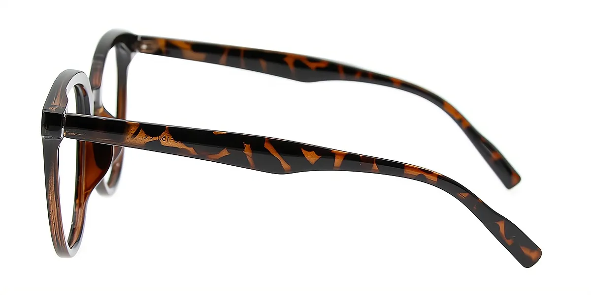 Black Oval Oversized TR90 Eyeglasses