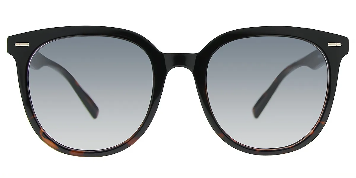Black Oval Oversized TR90 Eyeglasses