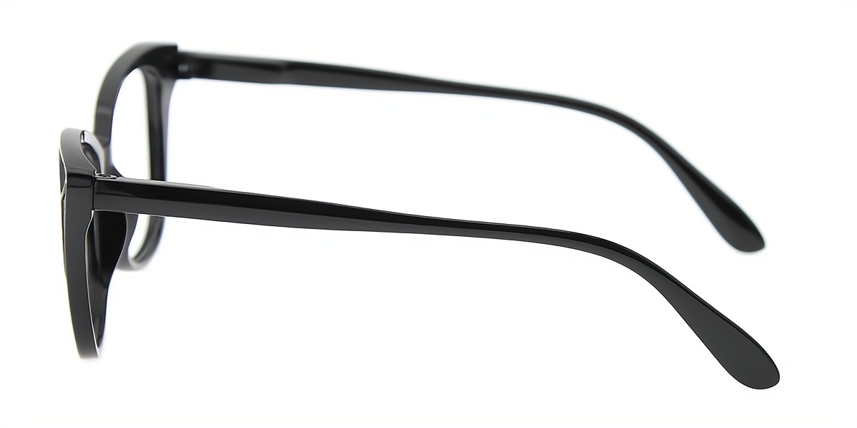 Black Cat Eye Unique Plastic Eyeglasses