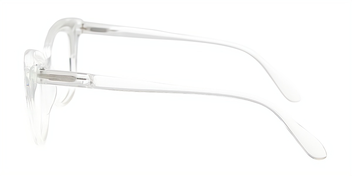 Clear Cat Eye Unique Plastic Eyeglasses