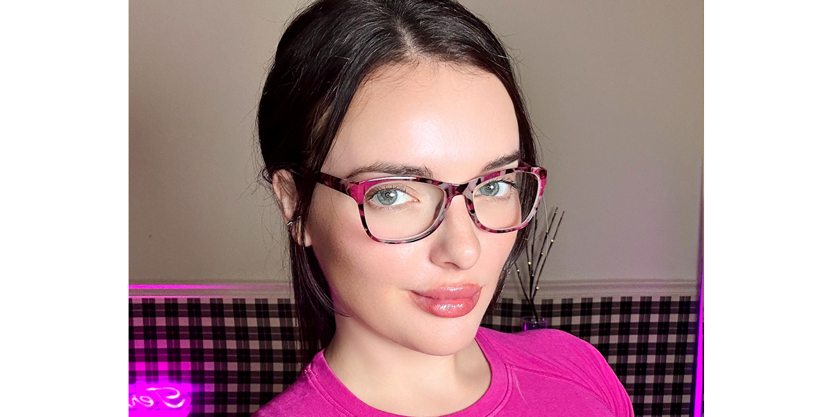 Purple Butterfly Modish TR90 Eyeglasses