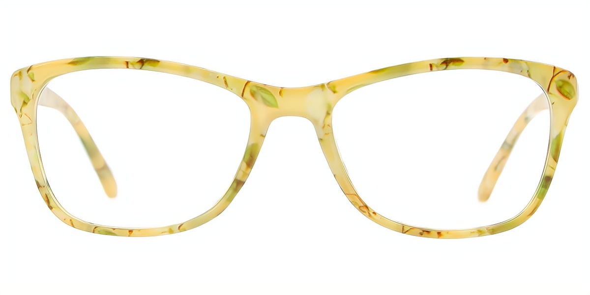 Yellow Oval Modish TR90 Eyeglasses