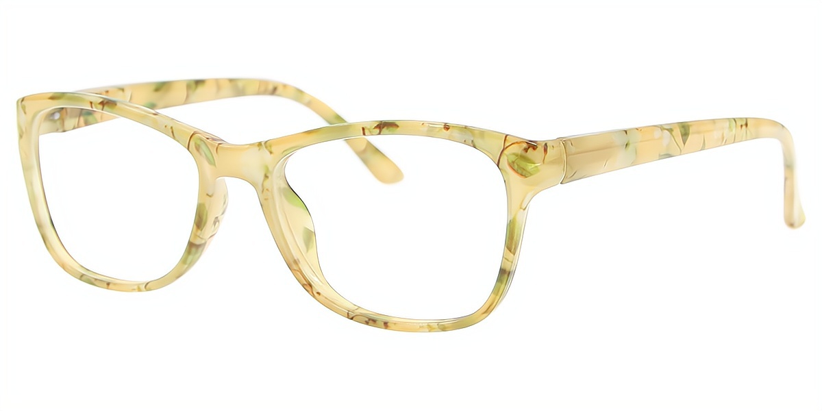 Yellow Oval Modish TR90 Eyeglasses