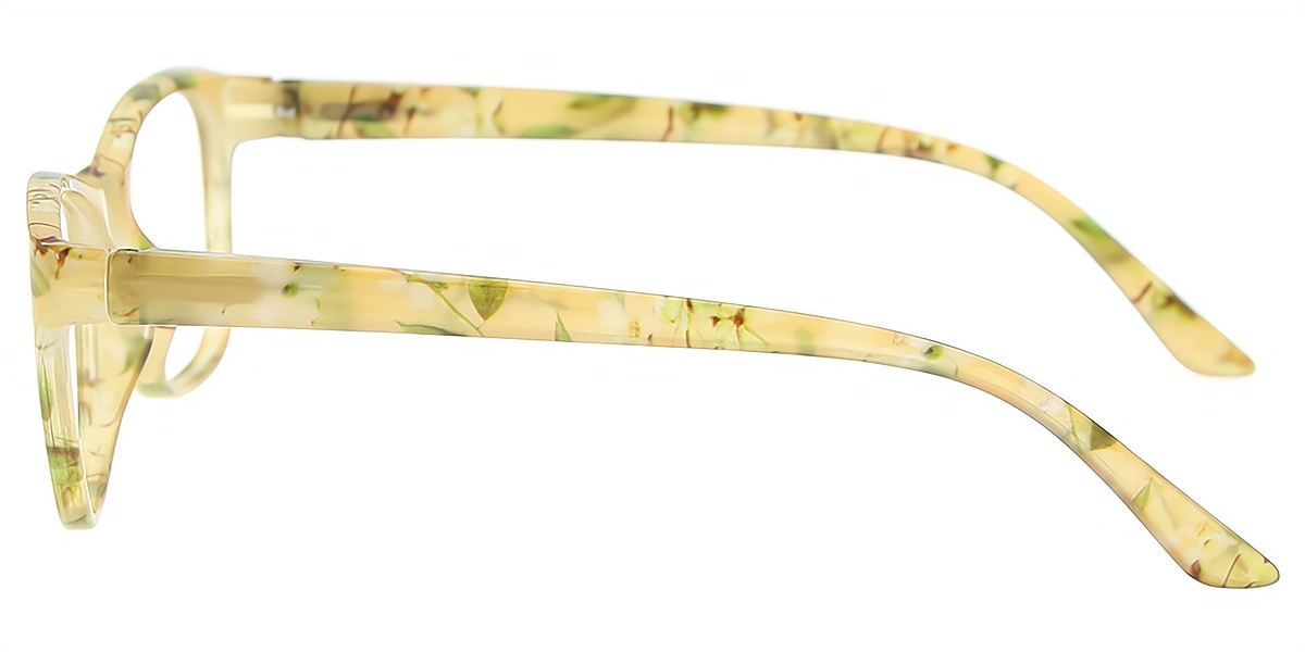 Yellow Oval Modish TR90 Eyeglasses