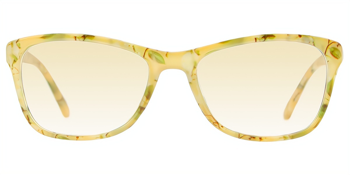 Yellow Oval Modish TR90 Eyeglasses