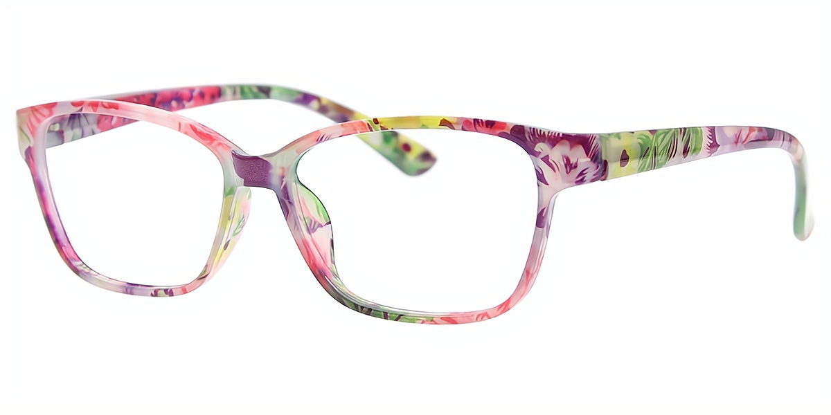 Floral Oval Modish Fancy TR90 Eyeglasses