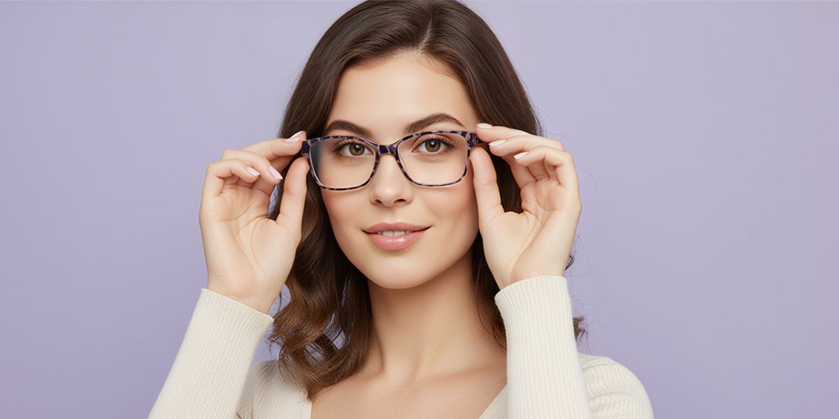 Mix Horn Modish Fancy TR90 Eyeglasses