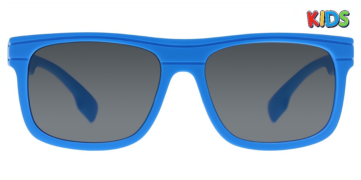 Blue Rectangle Simple TR90 Eyeglasses