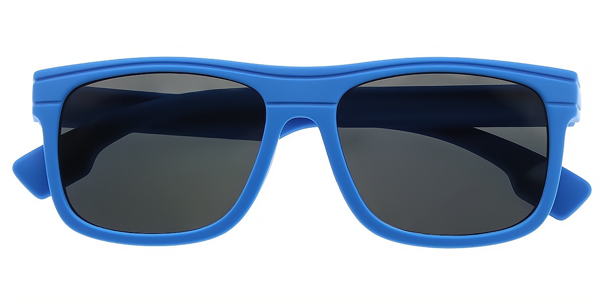 Blue Rectangle Simple TR90 Eyeglasses
