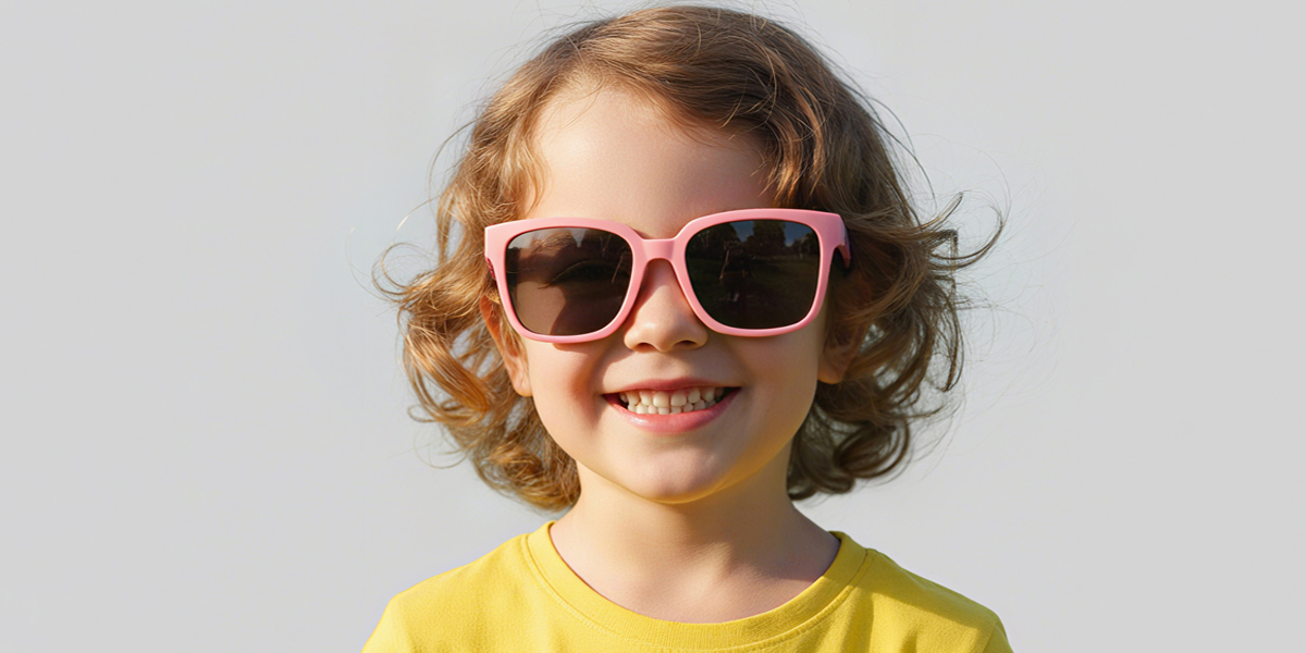 Pink Rectangle Simple TR90 Eyeglasses