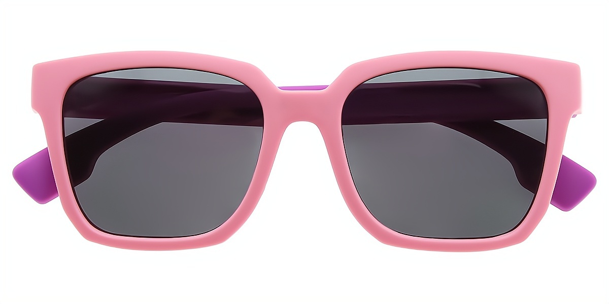 Pink Rectangle Simple TR90 Eyeglasses
