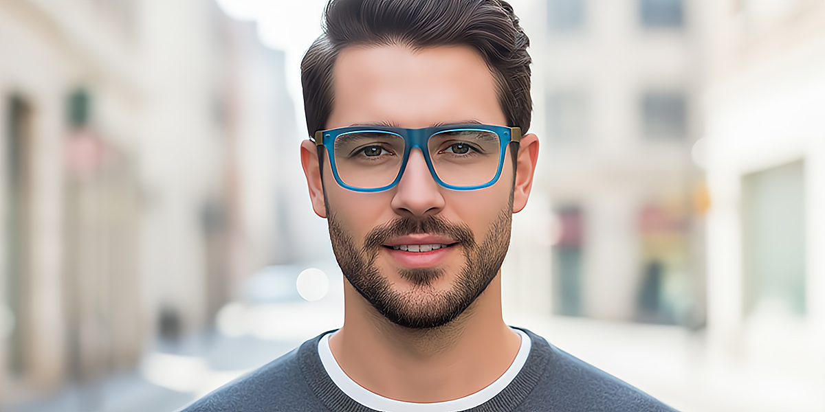 Blue Butterfly Unique TR90 Eyeglasses