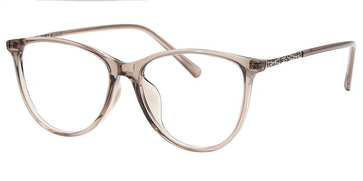 Light Brown Cat Eye Classic TR90 Eyeglasses