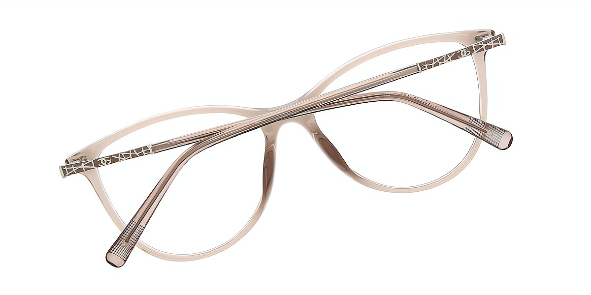 Light Brown Cat Eye Classic TR90 Eyeglasses