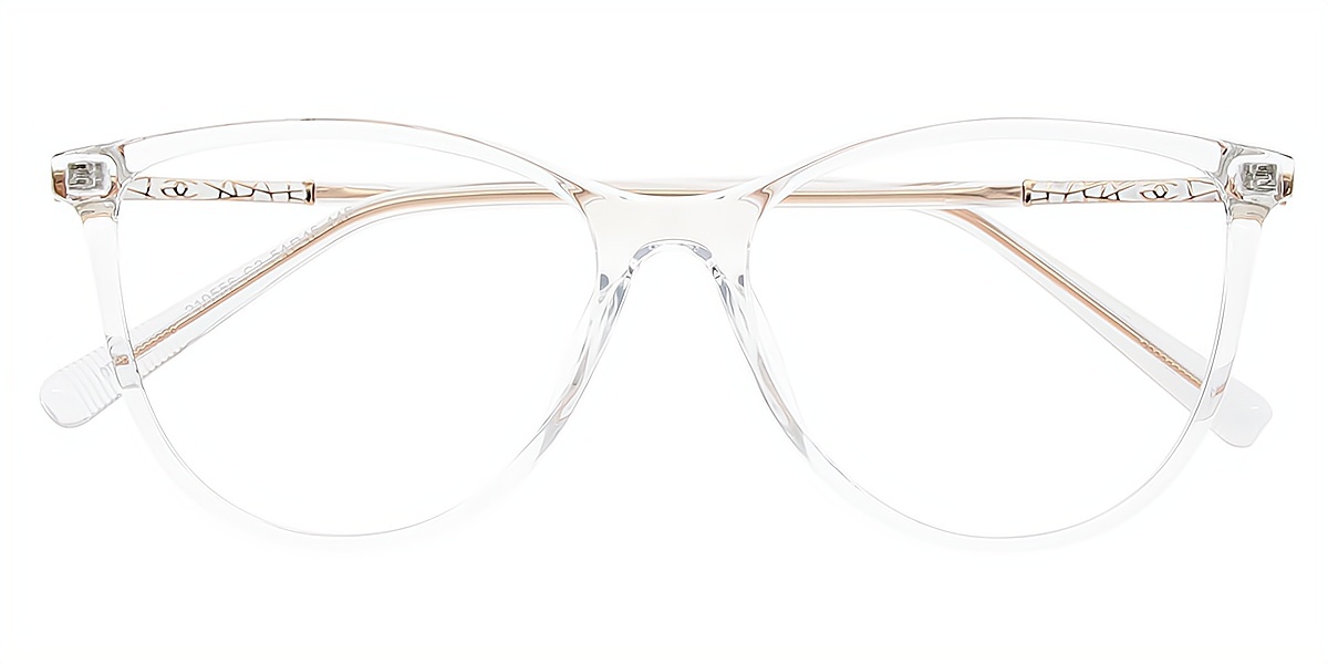 Clear Cat Eye Classic TR90 Eyeglasses
