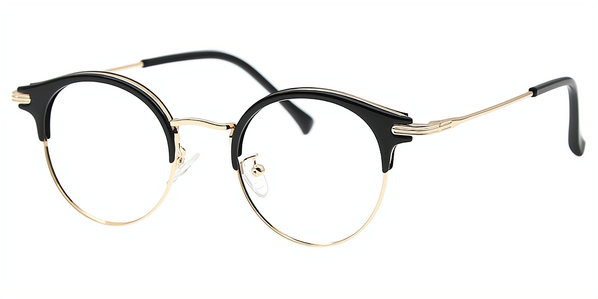 Golden Round Classic Exquisite Metal Eyeglasses