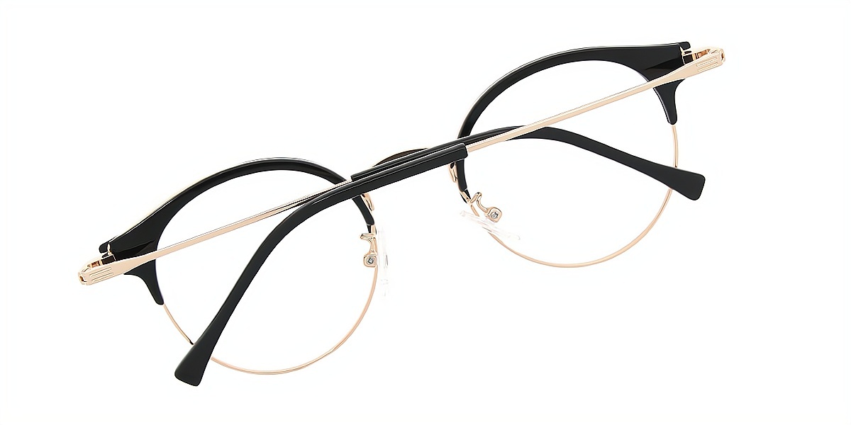 Golden Round Classic Exquisite Metal Eyeglasses