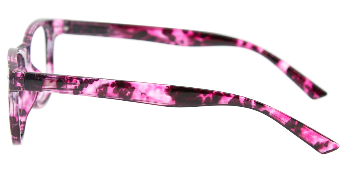 Purple Horn Hipster Plastic Eyeglasses
