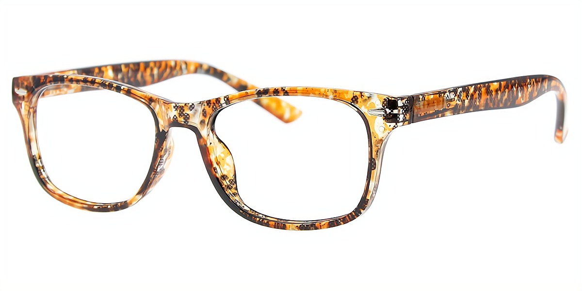 Tortoise Horn Hipster Plastic Eyeglasses