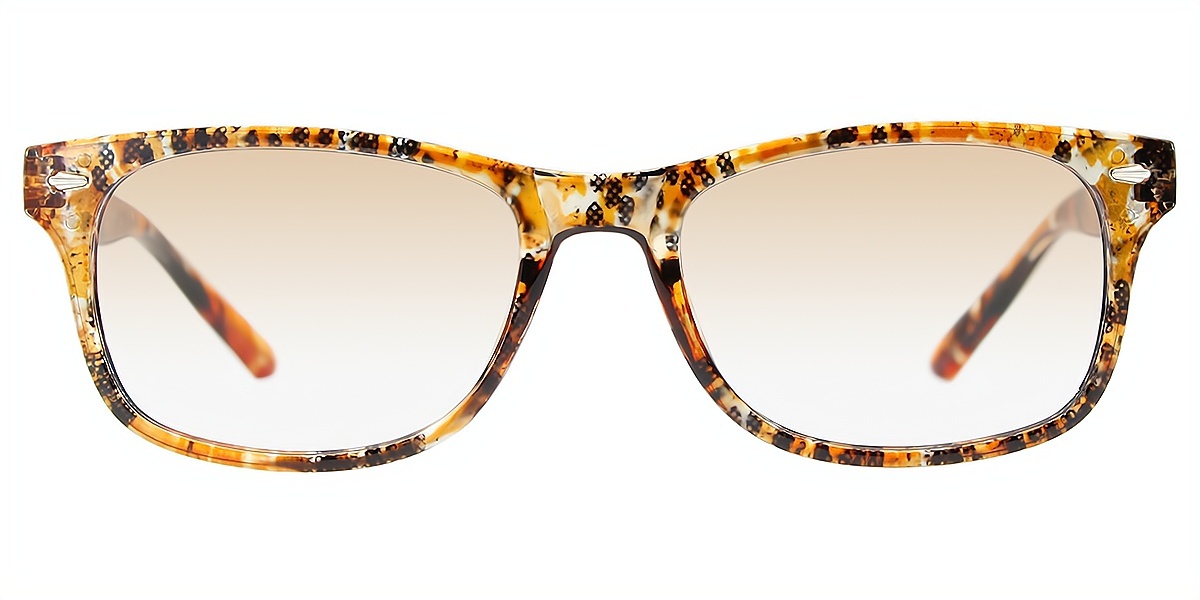 Tortoise Horn Hipster Plastic Eyeglasses