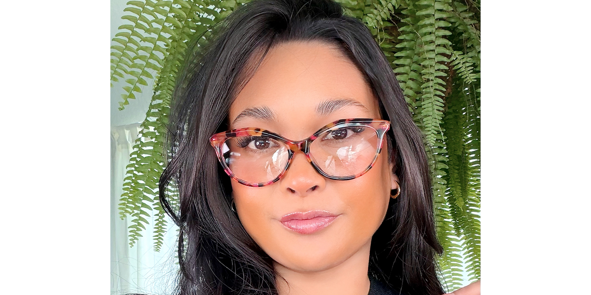 Multicolor Cat Eye Ornate Acetate Eyeglasses