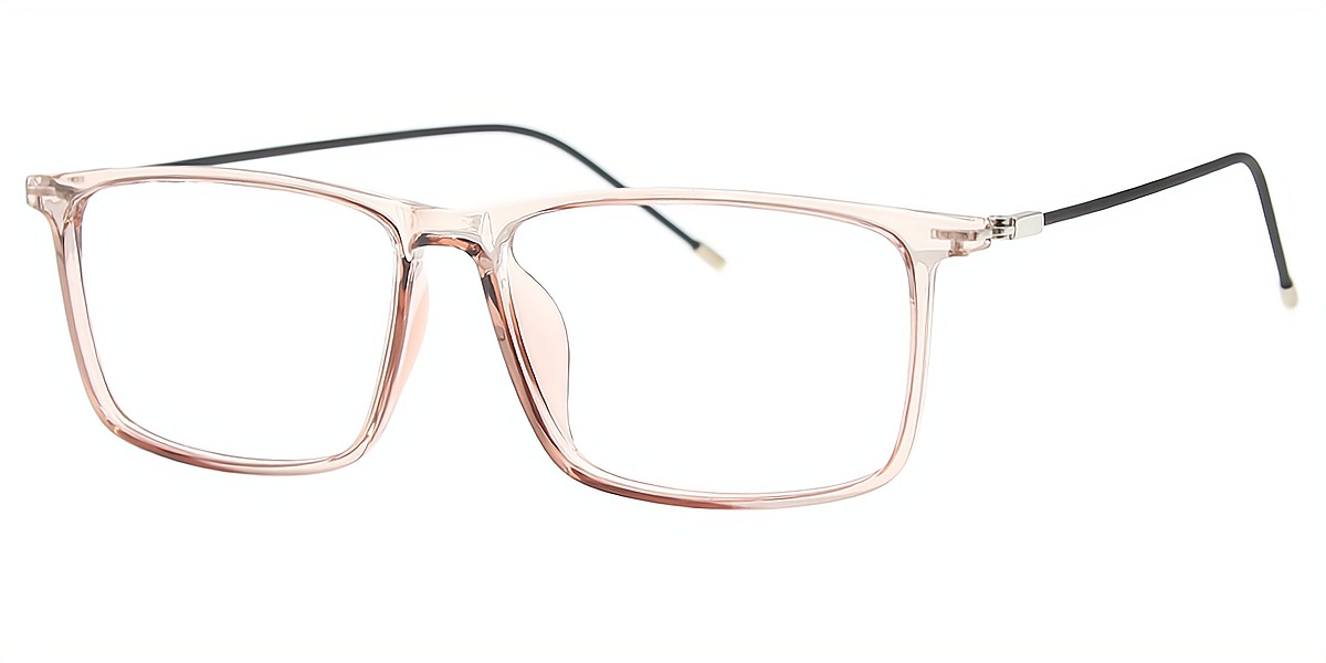 Pink Rectangle Elegant TR90 Eyeglasses
