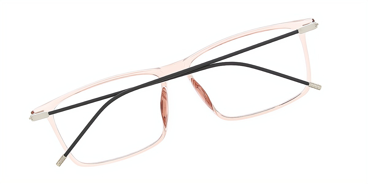 Pink Rectangle Elegant TR90 Eyeglasses