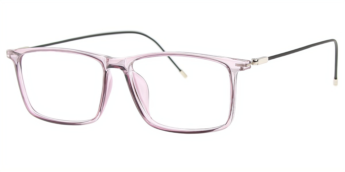 Purple Rectangle Elegant TR90 Eyeglasses