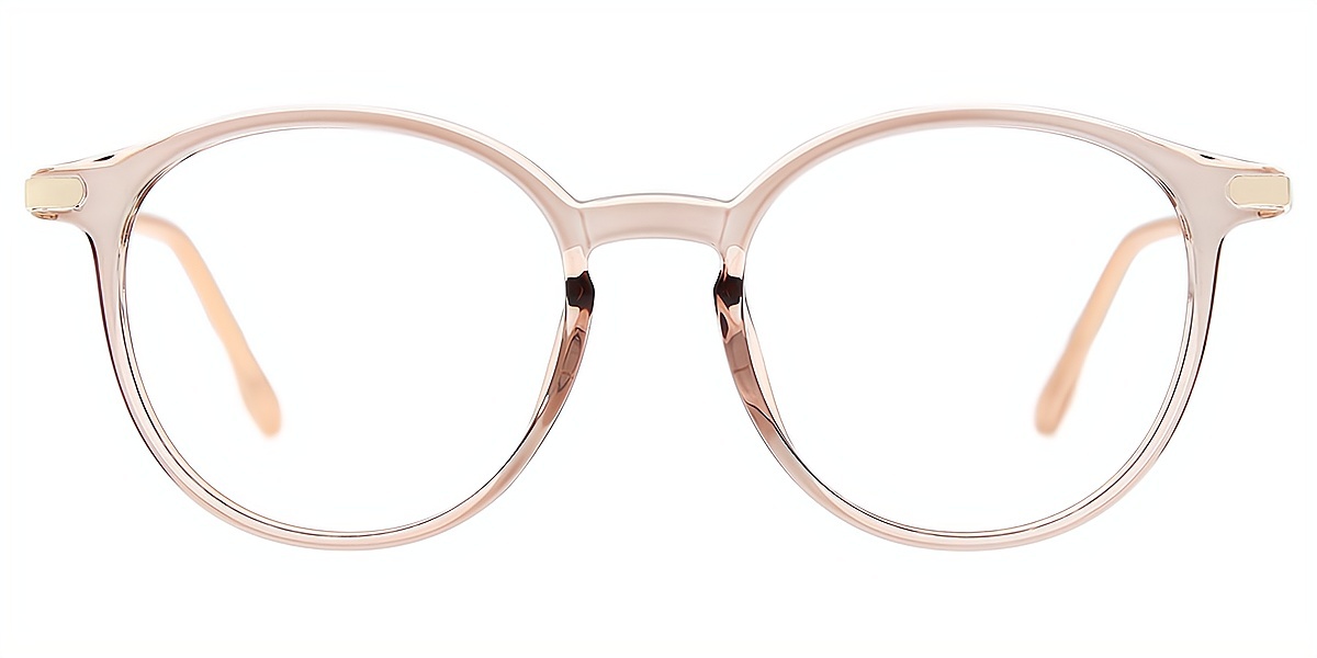 Brown Round Modish TR90 Eyeglasses