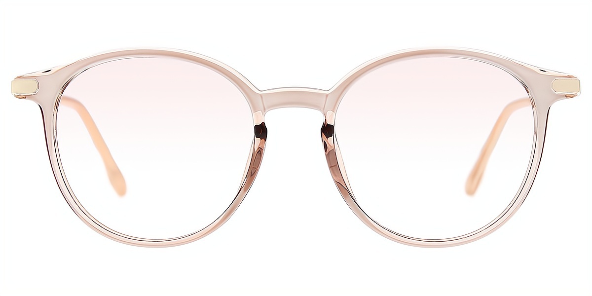 Brown Round Modish TR90 Eyeglasses