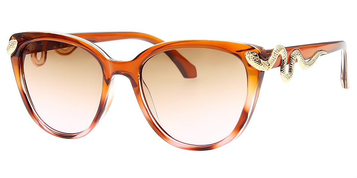 Brown Cat Eye Unique TR90 Eyeglasses