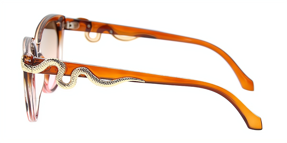 Brown Cat Eye Unique TR90 Eyeglasses