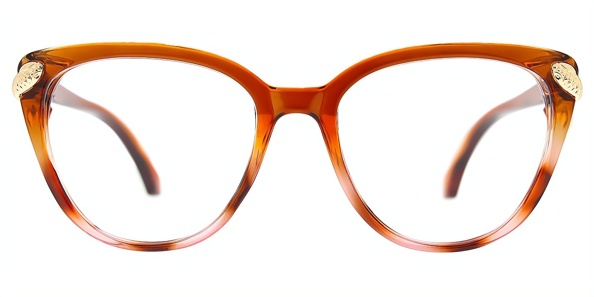 Brown Cat Eye Unique TR90 Eyeglasses