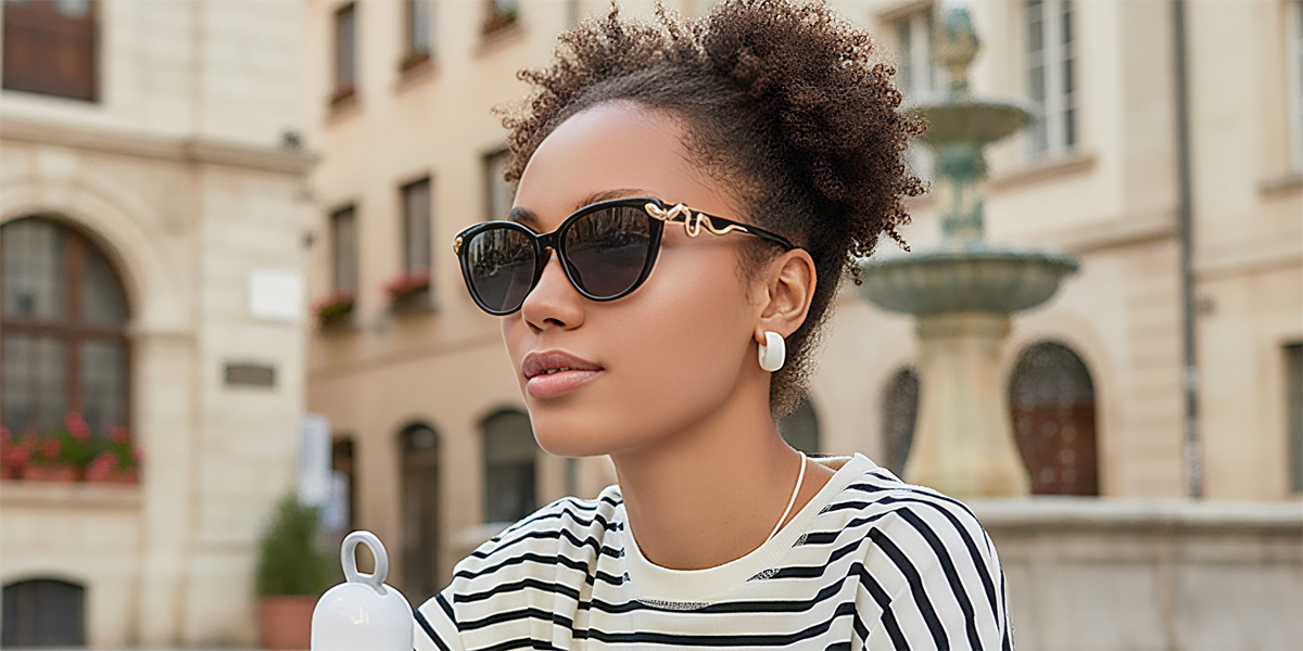 Black Cat Eye Unique TR90 Eyeglasses